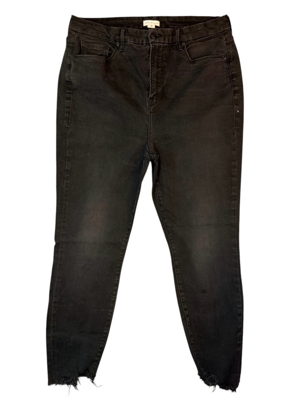 Good American Black High-Rise Skinny Jeans
